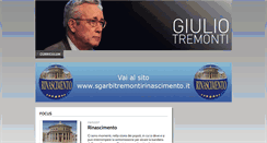 Desktop Screenshot of giuliotremonti.it